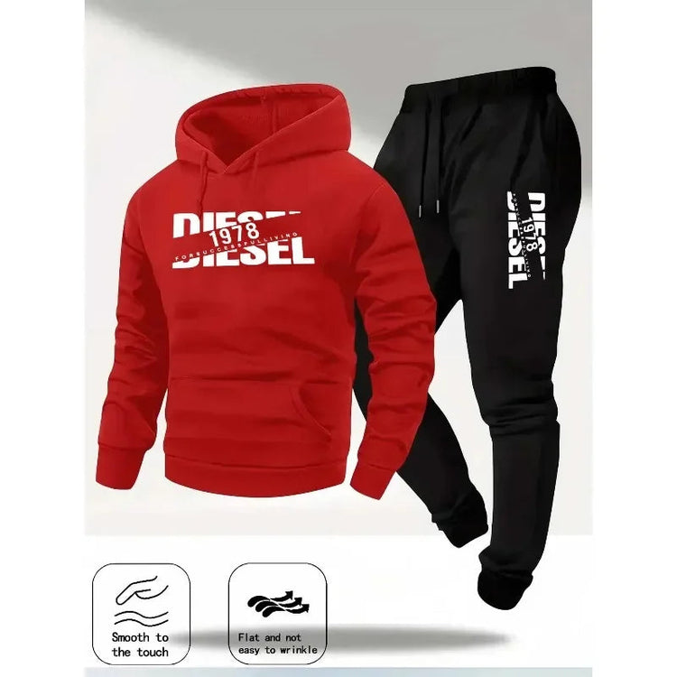 2026 popular autumn and winter new hooded sportswear sportswear fashion hooded sportswear casual sportswear and pants two in one Khamik Shop Online