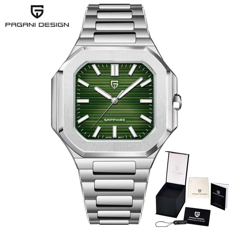 PAGANI DESIGN Fashion Square Business Quartz Men&