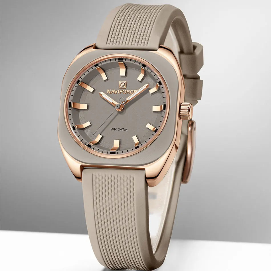Fashion Women'S Casual Elegant Simple Polygon Quartz Silicone Watch Gift for Women Wristwatch Casual Relogio Feminino