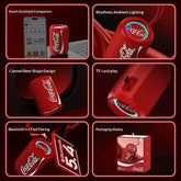 New Coke-Cola Collaboration Bluetooth Audio Bluetooth 5.4 RGB Lighting Voice Activation Card Slot Portable Bluetooth Speaker Khamik Shop Online