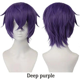 10-Inch Short Straight Hair Suitable For Both Men And Women, Cosplay Synthetic Hair Anime Role-Play Halloween Party Upturned Wig Khamik Shop Online