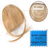 Synthetic Hair Clip In Bangs Brown Colored Invisible Front Fringes Clip in Hair Air Bangs Natural Black Fake Hair Bangs For Girl Khamik Shop Online