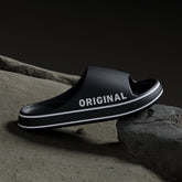 Mens Thick Sole Indoor Bathroom Anti Slip Shoes Summer Couple Sandals Feslishoet Women Letter Slippers Beach Slides Solid Color Khamik Shop Online