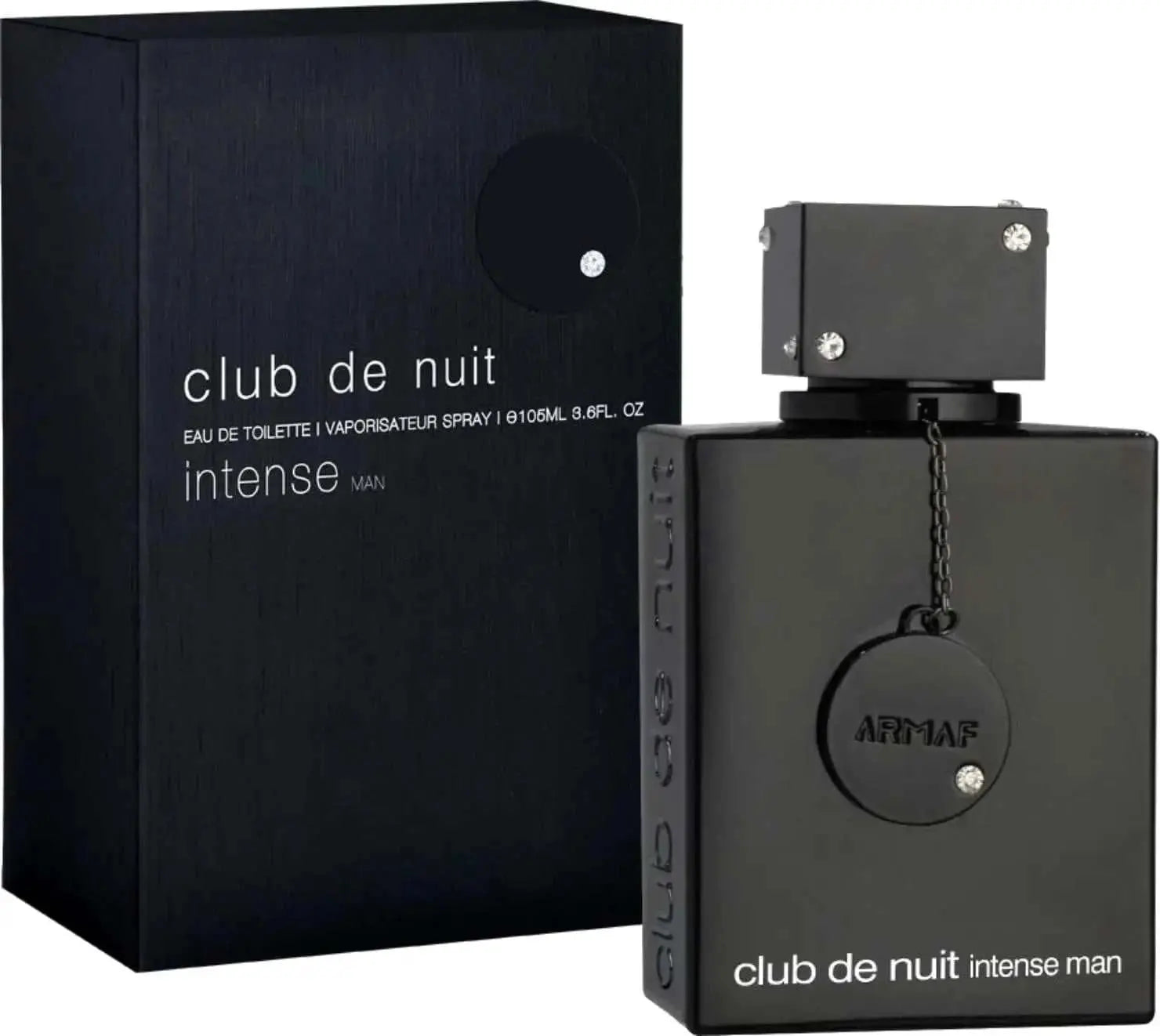 Armaf Club de Nuit Intense Man EDT Perfume For Men Crisp Bergamot Citrus Pine Woody Smoky Aroma Long Lasting Matte Black Square Bottle With Diamond-studded Cap Night Party Dating Present Khamik Shop Online