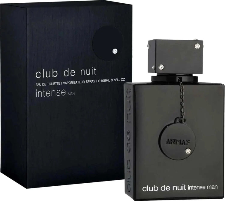 Armaf Club de Nuit Intense Man EDT Perfume For Men Crisp Bergamot Citrus Pine Woody Smoky Aroma Long Lasting Matte Black Square Bottle With Diamond-studded Cap Night Party Dating Present Khamik Shop Online