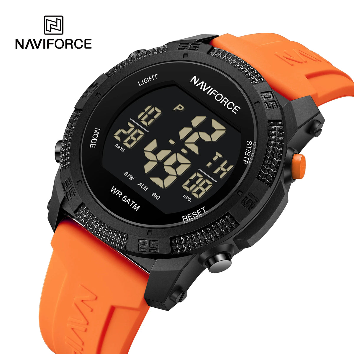 Brand Original Men Fashion Watch Water Resistant Personality Wristwatches Luxury Silicone Strap Electronic Clock 2024