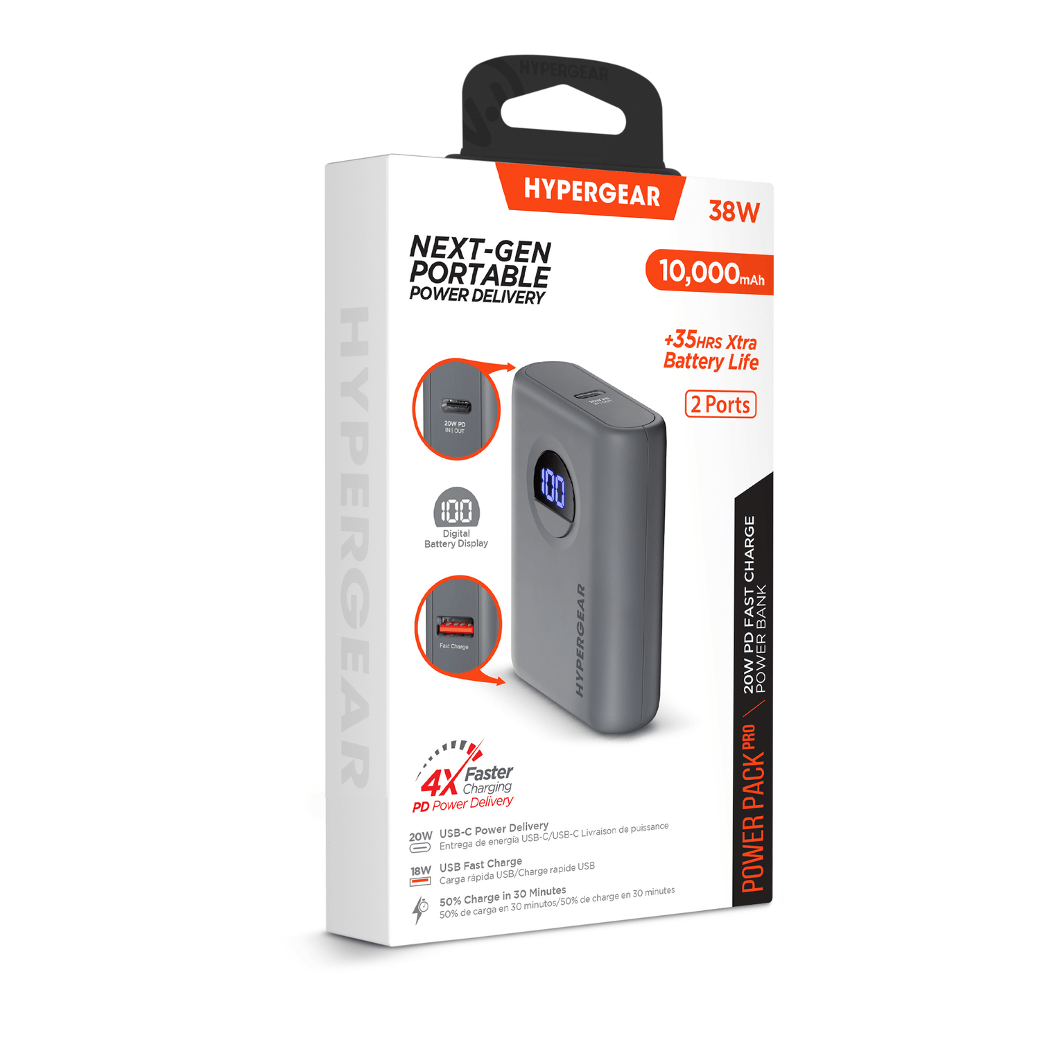 HyperGear PowerPack PRO 10000mAh 20W Power Bank Sky Iapetus