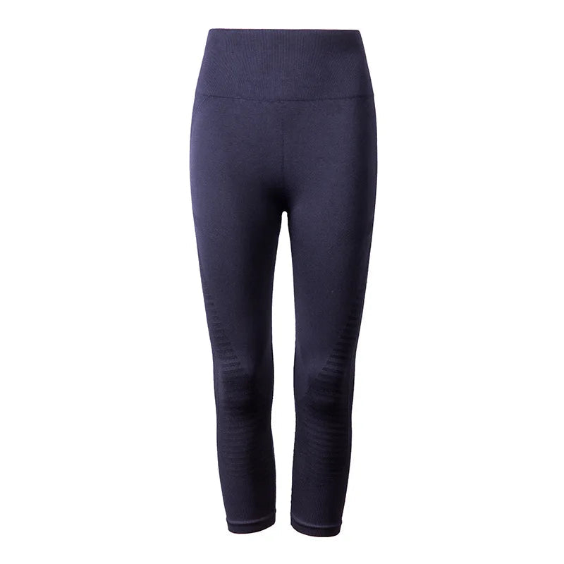High Waist Seamless Leggings Sport Women Crop Yoga Pants Elastic Stripe Capris Gym Workout Leggings Girls Fitness Running Tights Khamik Shop Online