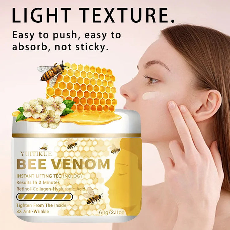 YUITIKUE Bee Venom Face Cream 60g with Retinol Collagen & Hyaluronic Acid 2-Minute Lifting Skin Care Khamik Shop Online