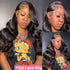 300% Density Body Wave 13x6 HD Lace Frontal Human Hair Wigs Pre Plucked Brazilian Hair 13x4 Lace Frontal Wigs Curly Human Hair Khamik Shop Online