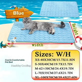 Pet Summer Ice Silk Cooling Pad, Large Medium Small Dogs Cats, Breathable Non-Slip Bite-Resistant Easy Wash, Universal Pet Mat Khamik Shop Online
