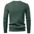 UNITIM Man Knitted T-shirt Simple Solid Color Round Neck Male Top Slim Comfortable Long Sleeve Casual Versatile Men Polo Shirt Khamik Shop Online