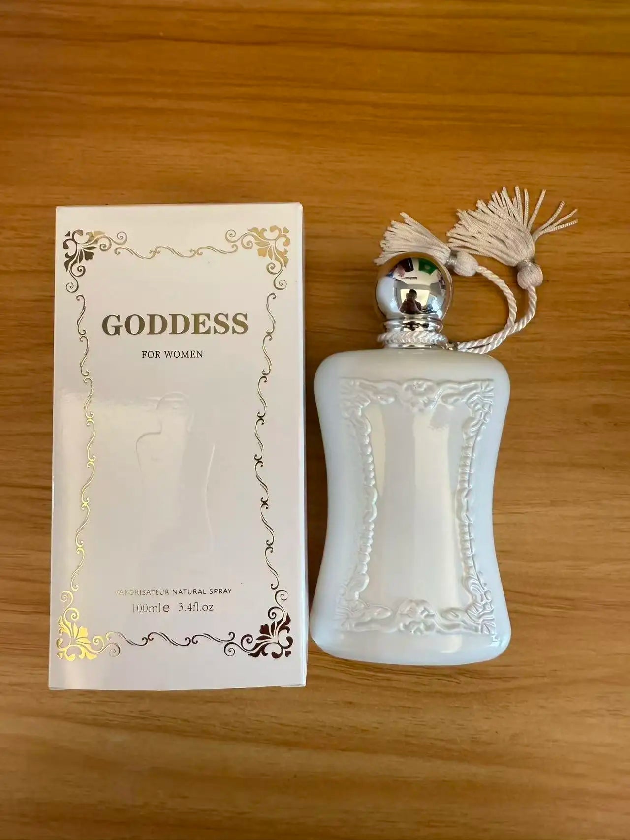 Goddess For Women Eau De Parfum 100ml - Elegant White Embossed Bottle Perfume - Long Lasting Floral Fruity Fragrance - Luxury Gift Box Khamik Shop Online