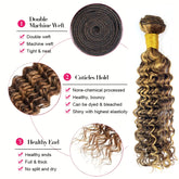 Highlight Deep Water Curly Bundles Human Hair Color 