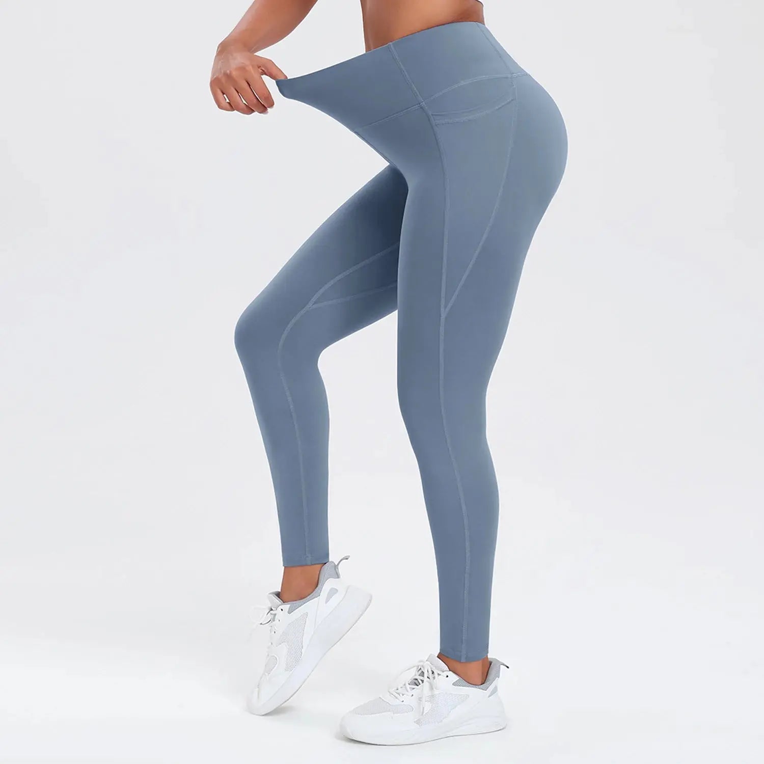 Women Yoga Pants with Pockets Butt Lifting Tummy Control Sports Leggings High Waist Fitness Tights Gym Clothing Sportswer Khamik Shop Online