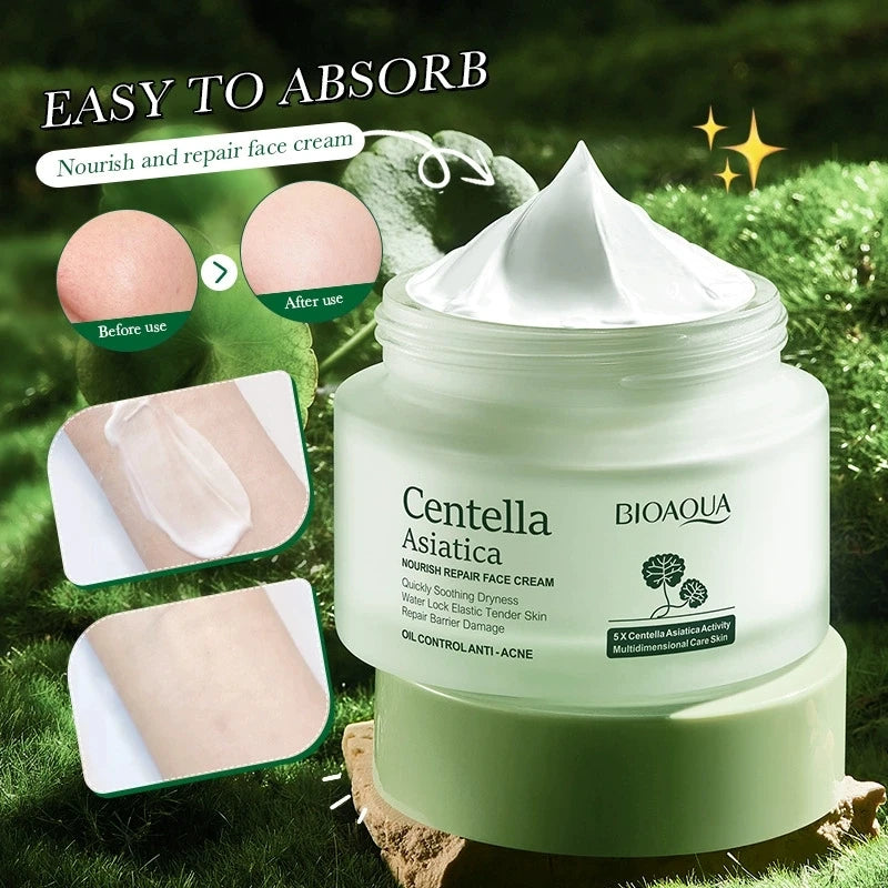 BIOAQUA Centella Asiatica Skin Care Sets Moisturizing Face Cream Whitening anti Dark Circles anti Wrinkles Eye Cream Skin Care