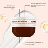 OCEAURA Coconut Oil Body Moisturizing Cream Relieve Dryness Enhance Elasticity Firm Skin Improve Dullness Coconut Oil Care Cream Khamik Shop Online