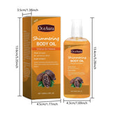 Oceaura 100ml Shimmering Body Oil for Daily Moisturizing Nourishing Glowing Skin Care Sparkling Massage Brighten Body Care Khamik Shop Online