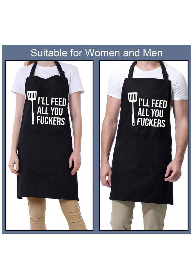 Women Men Solid Linens apron kitchen Pocket For home and kitchen Adjus Cerise Alfie