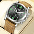 LIGE Casual Outdoor Quartz Man Watch Fashion Sport Waterproof Luminous Auto Date Leather Strap Wristwatch for Men Male Gifts Box Khamik Shop Online