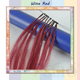 RESIO Color  8D Tip Hair Extensions 100% Real Human Hair Microbeads Extensions Color Purple Blue Pink Gray 18-20inch 0.5g/Strand Khamik Shop Online