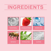 Strawberry Lip Scrub Exfoliating Preventing Drying Cracking Improve Dullness Remove Dead Skin Moisturizing Brightening Lip Care Khamik Shop Online