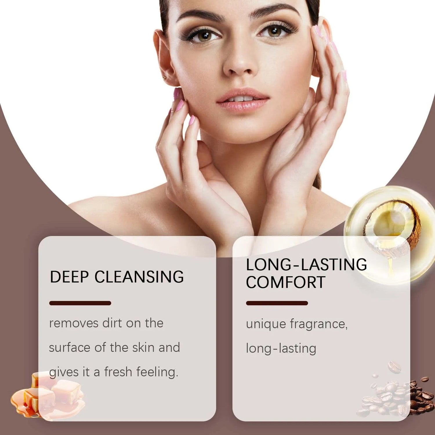 OCEAURA Coffee Body Care Soap Deep Cleaning Remove Odors Improve Roughness Oil Control Brighten Skin Smooth Body Nourishing Soap Khamik Shop Online
