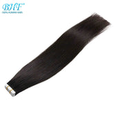 BHF Tape In Hair Extensions Human Hair 20pcs/Pack European Remy Straight Invisible Tape Ins Adhensive 100% Human Hair For Salon Khamik Shop Online