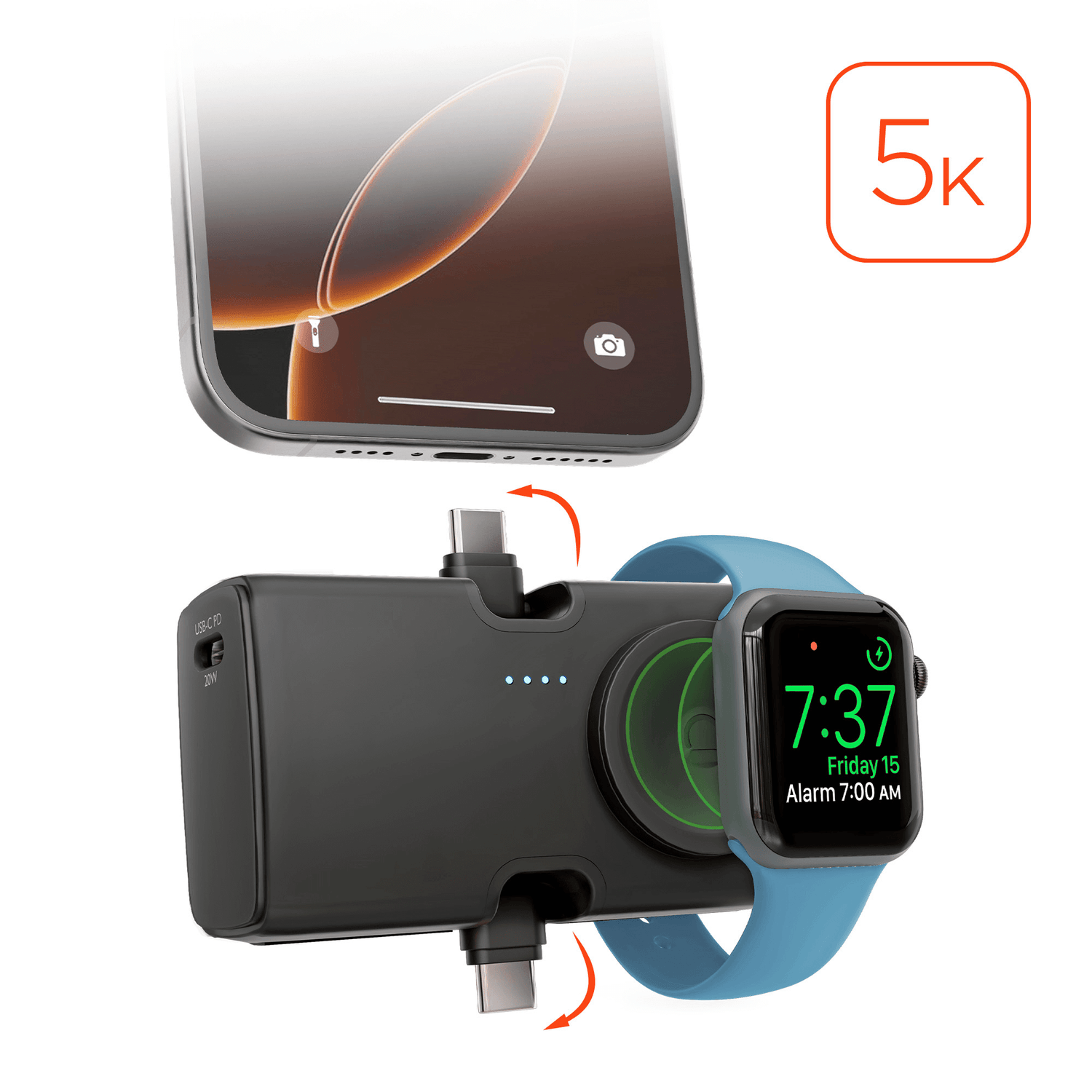 HyperGear Power Pack Nano 5000mAh Power Bank Sky Iapetus