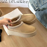2026 New Winter Snow Boots Ladies Platform High Heel Shoes Women Ankle Boots Luxury Designer Classic Ultra Mini Fur Boot Khamik Shop Online