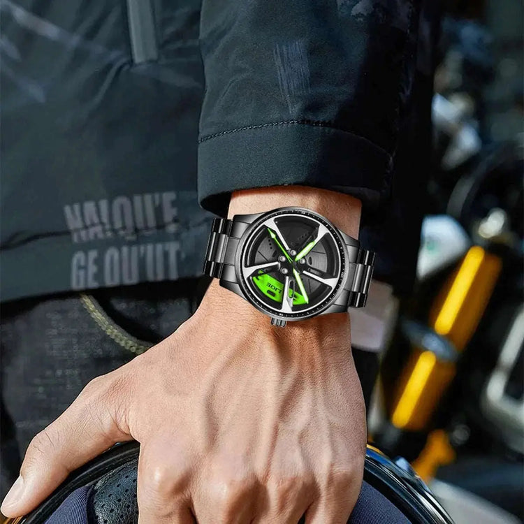 LIGE Unique Creative Quartz Man Watch Steel Band Casual Sports Waterproof Luminous Rotating Wheel Dial Watches for Men Gifts Box Khamik Shop Online