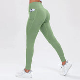 Women Yoga Pants with Pockets Butt Lifting Tummy Control Sports Leggings High Waist Fitness Tights Gym Clothing Sportswer Khamik Shop Online