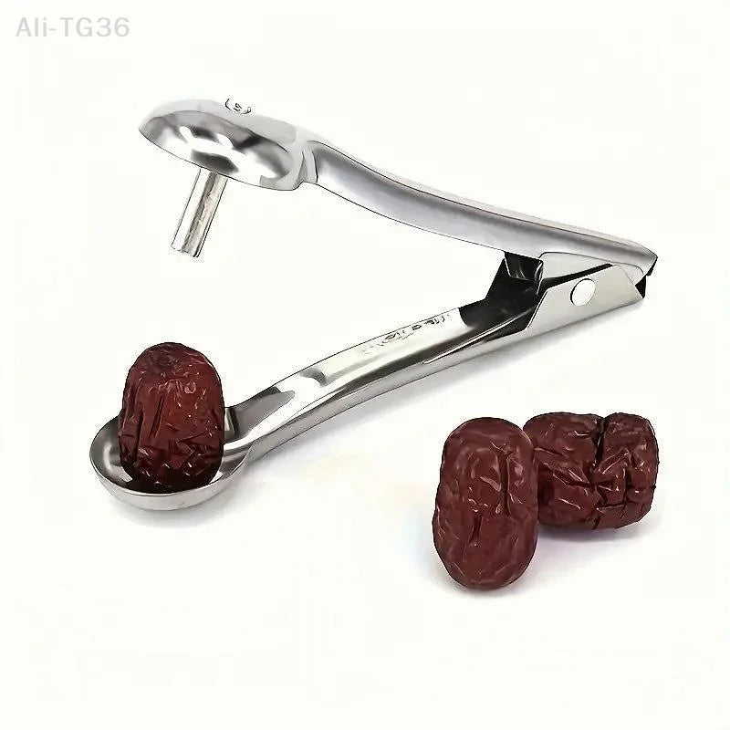 NexaHome Stainless Steel Cherry Fruit Kitchen Pitter Remover Olive Corer Remove Pit Tool Seed Gadge xkdae Khamik Shop Online