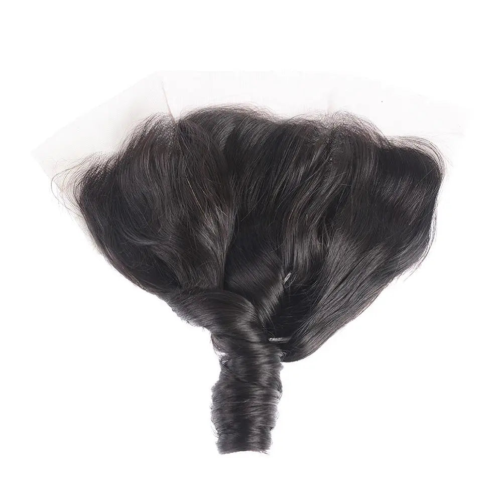 10A Grade 3/4 Spring Curl Fumi Human Hair bundles with 4x4 Closures & Cerise Alfie