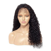13x4 HD Transparent Lace Frontal Water Wave Human Hair Wigs 200% Densi Cerise Alfie