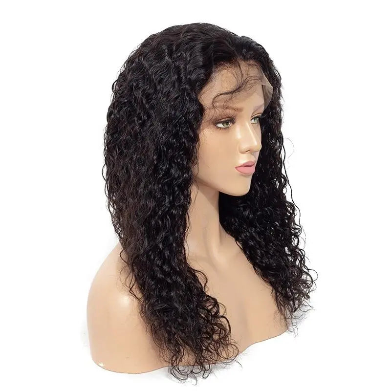 13x4 HD Transparent Lace Frontal Water Wave Human Hair Wigs 200% Densi Cerise Alfie