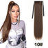 Straight Long Ponytail Extensions 22inch Natural Black Wrap Around Synthetic Hair Piece Pony Tail Hair Hairpieces for Women Girl Khamik Shop Online