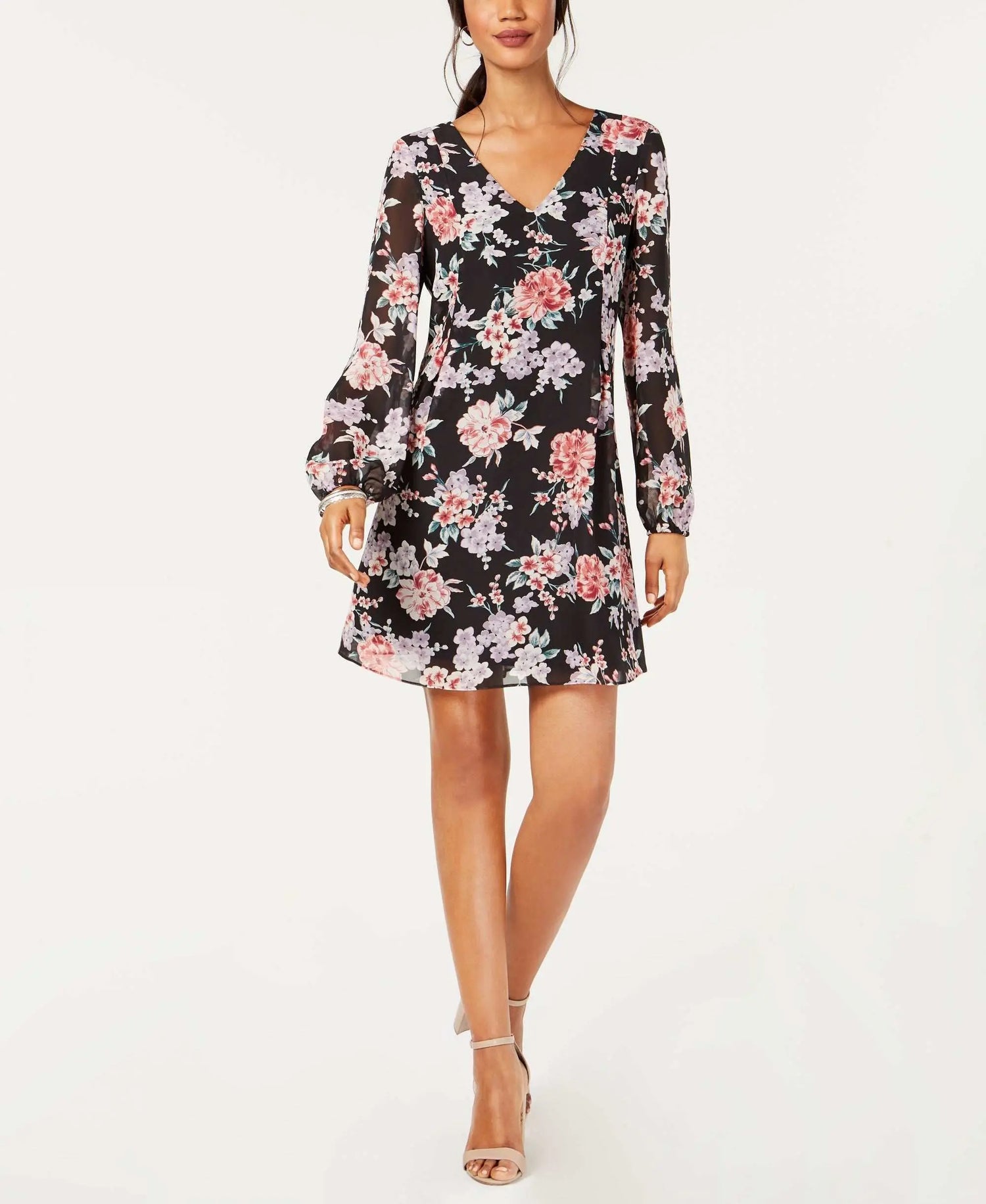 Floral Print Shift Dress Amber Chrysippus