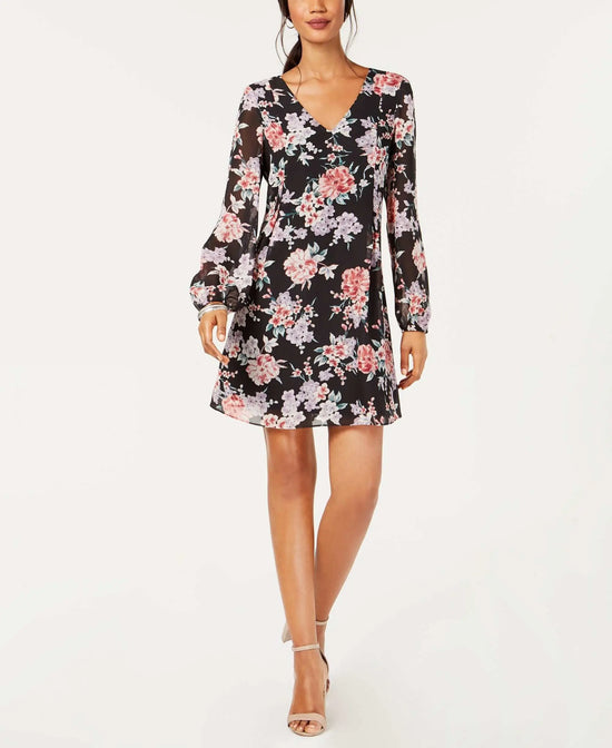 Floral Print Shift Dress Amber Chrysippus