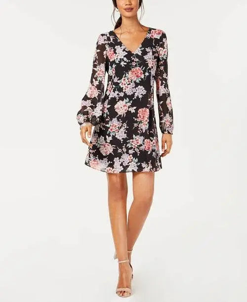 Floral Print Shift Dress Amber Chrysippus