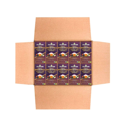 Organic Moringa Energy Tea - Grape Vanilla - Natural Coffee Gold Milo