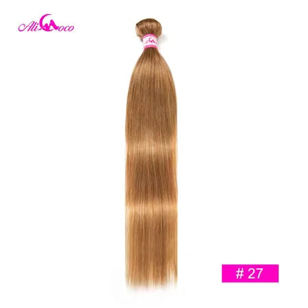 Ali Coco Brazilian Straight Hair 1/3/4 Bundles "8-30" inch  