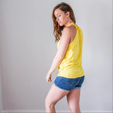 Back Keyhole Halter Tank Pink Bearberry