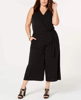 Michael Michael Kors Plus Size Wide Leg Glitter Jumpsuit Amber Chrysippus