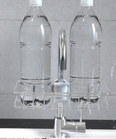 Stainless Steel Sink Storage Rack Kitchen Bathroom Maroon Asteria
