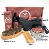 WOODSMAN™ – Premium Beard Grooming Gift Set with Beard Oil & Cream Carmine Juneberry