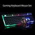 Gaming Keyboard Mouse Glowing Set White Eucalyptus