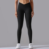 Crossover Waist Yoga Pants Women Hips Lifting Gym Leggings Seamless Sport Pants High Waist Fitness Leggings Workout Sportswear Khamik Shop Online