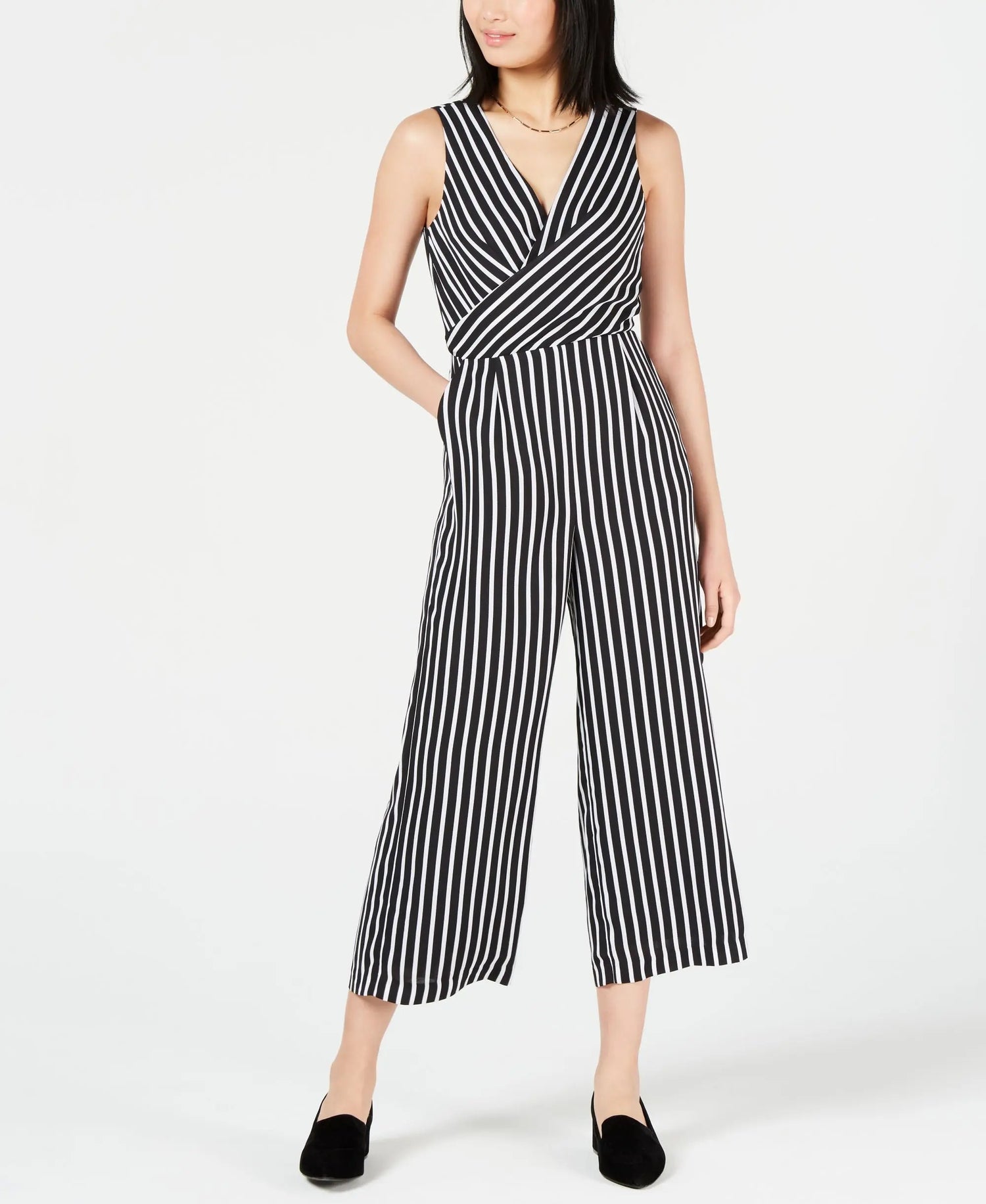 Maison Jules Cropped Cross Front Jumpsuit Amber Chrysippus