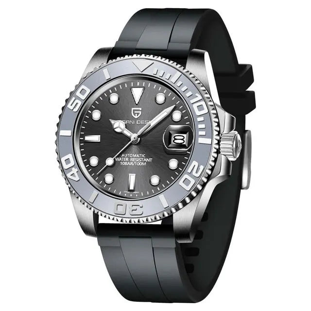 PAGANI DESIGN New Automatic Mens Watch Sapphire Glass 40mm Mechanical Watch Stainless Steel 100M Waterproof Clock Watch Men Gift Khamik Shop Online